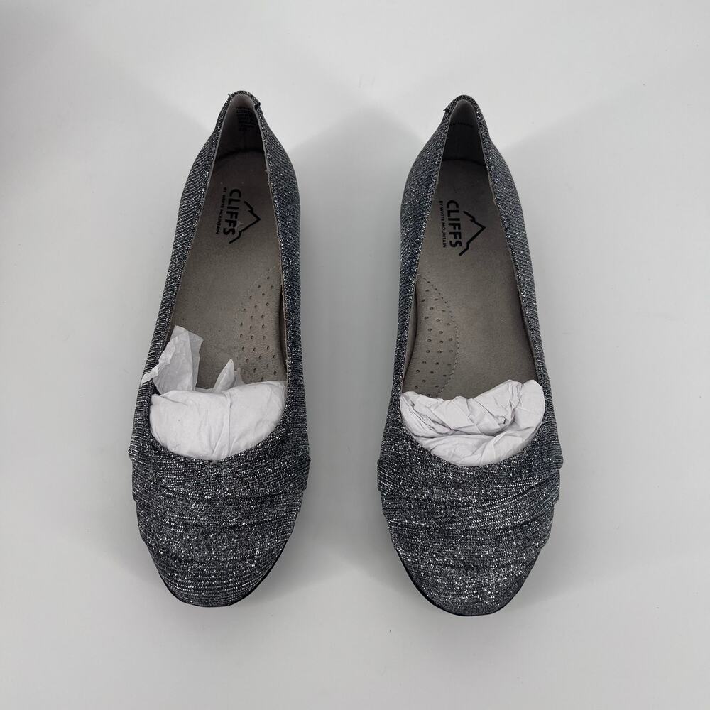 Cliffs by White Mountain Clara Metallic Flat- Sz womens 7